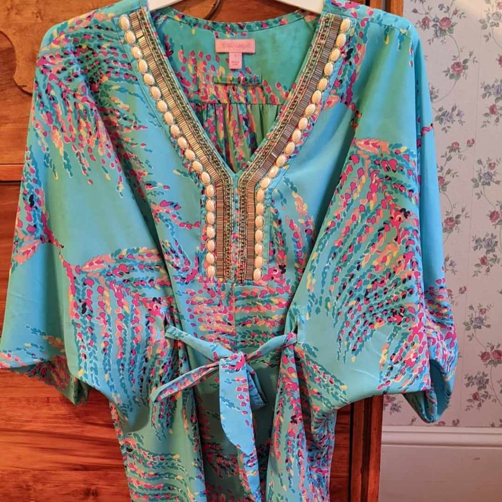 Dress by Lilly Pulitzer, Size S, Turquoise.